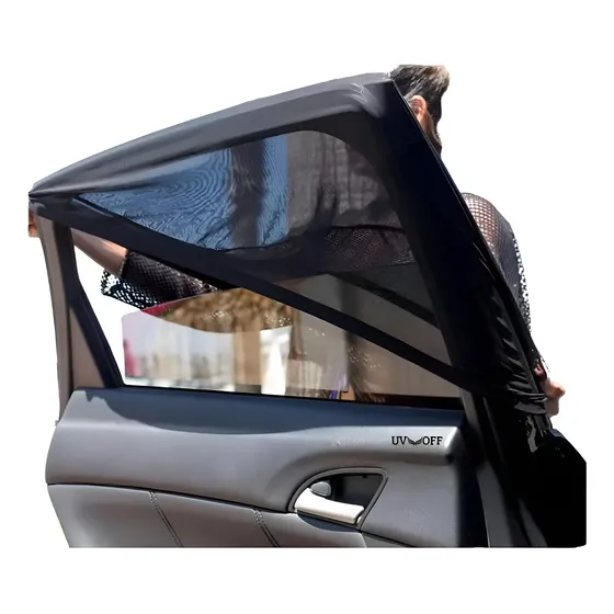 2 Fundas Parasol Traseras Premium Uv-off T50 Visibilidad