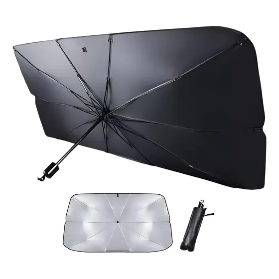 Paragua Cortina Parasol Plegable Metalizada Para Parabrisas