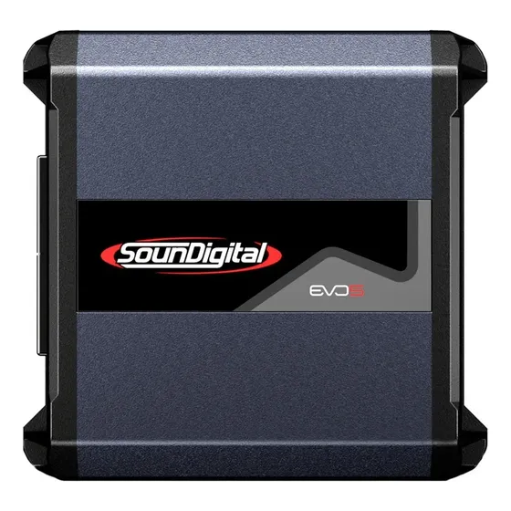Miniamplificador Soundigital Sd400.2 con puente de 4 ohmios y 400 W Rms