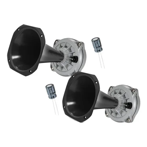 Combo 2 Drivers + 2 Cornetas 80 Watts Rms + Capacitores