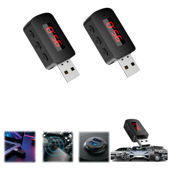 Adaptador Bluetooth 5.4 Usb Transmisor Receptor Para Auto Pc Ps