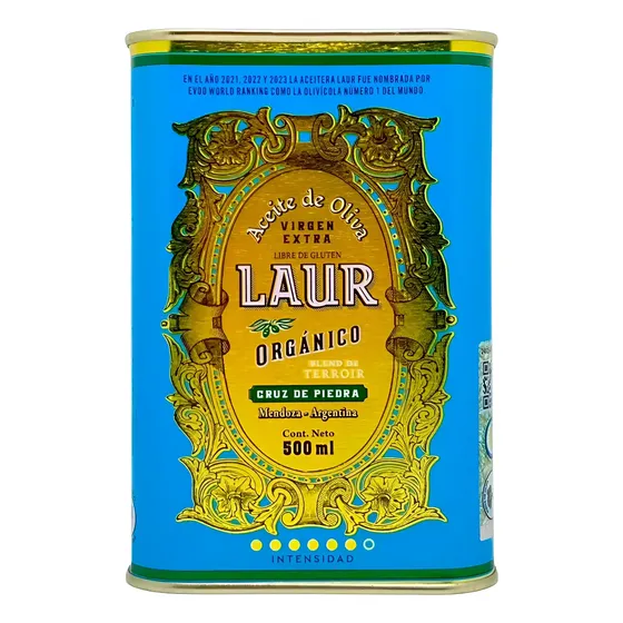 Aceite Oliva Orgánico Extra Virgen Laur Cruz De Piedra 500ml