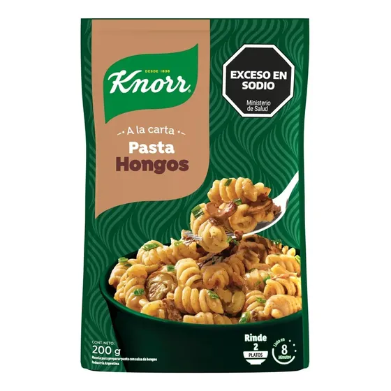 KNORR PASTA LISTA HONGOS 200G