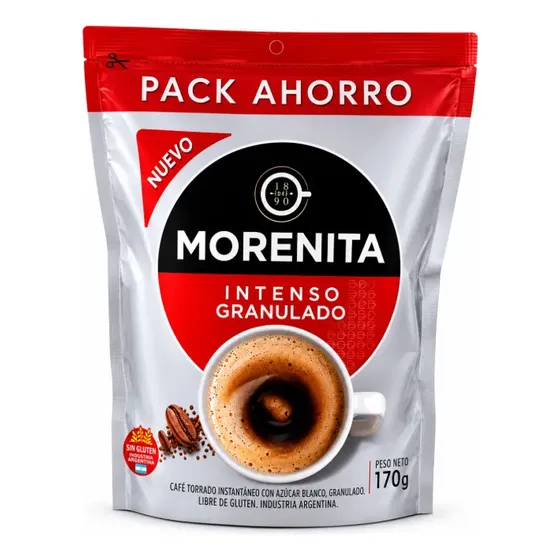 Café Instantáneo Granulado Morenita Intenso Doypack 170g
