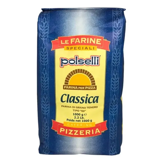 Harina De Trigo 00 Para Pizza Italiana Clásica Polselli 1 Kg