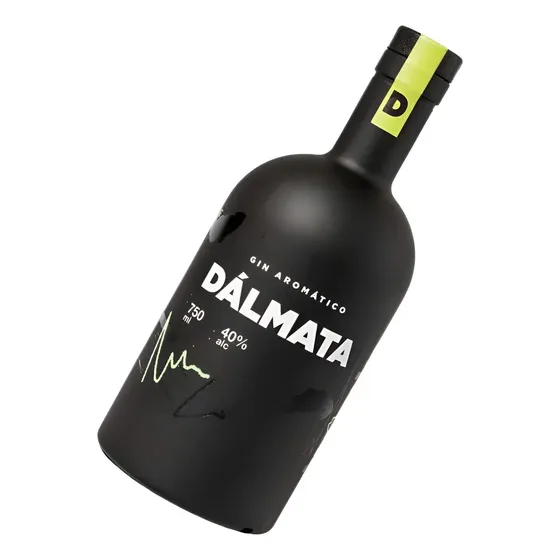 Gin Dálmata Black 750ml Aromatico Citrico Lima Botella Dry Sabor Gin black