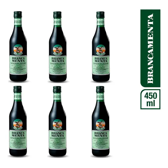 Pack X6 Unidades Fernet Branca Menta Fratelli Aperitivo 450m