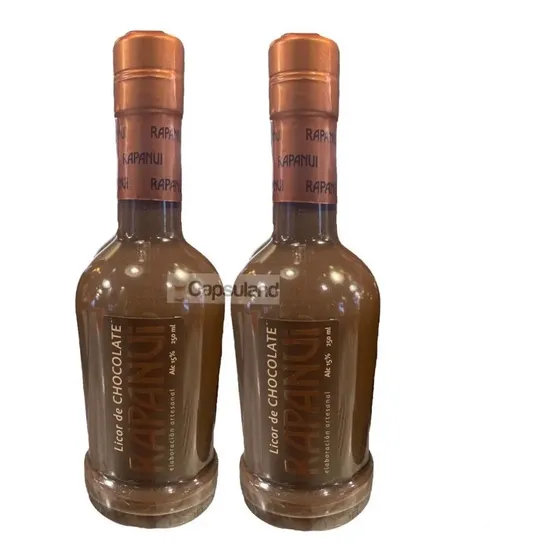 Pack 2 Licor Chocolate Rapanui Bariloche 250ml 15% Sin Tacc