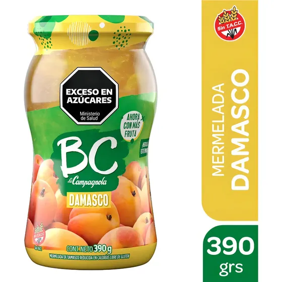 Mermelada Bc Sabor Damasco 390g La Campagnola