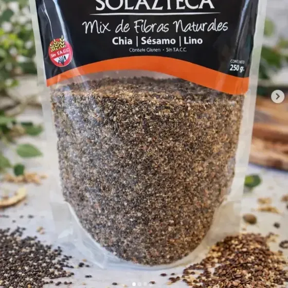 Mix De Fibras Chia Lino Sesamo Triturados X 250grs S/tacc