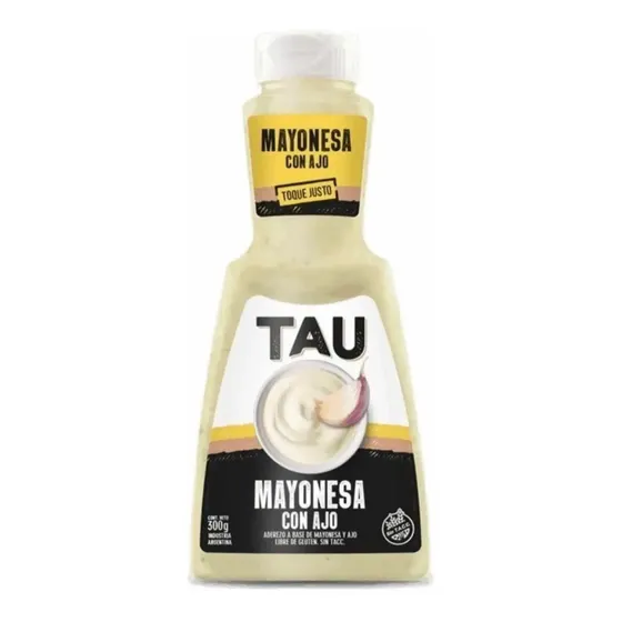 Aderezo Mayonesa Con Ajo Tau Delta Sin Tacc X 300 Grs.