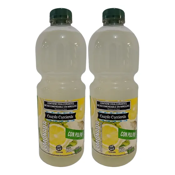 Jugo Limon Menta Jengibre Cuarto Creciente Sin Tacc 1.5l X2