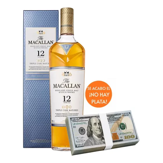 Whisky Macallan 12 Años + Diez Mil Dólares, Ideal Diversión