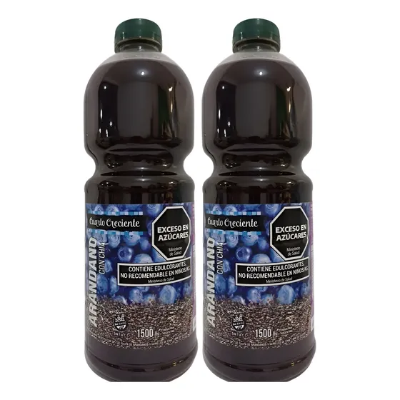 Jugo Cuarto Creciente Arandano Chia Stevia Sin Tacc 1.5l X2