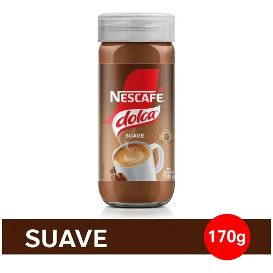 Café Instantáneo Nescafé® Dolca® Suave - Frasco X 170gr
