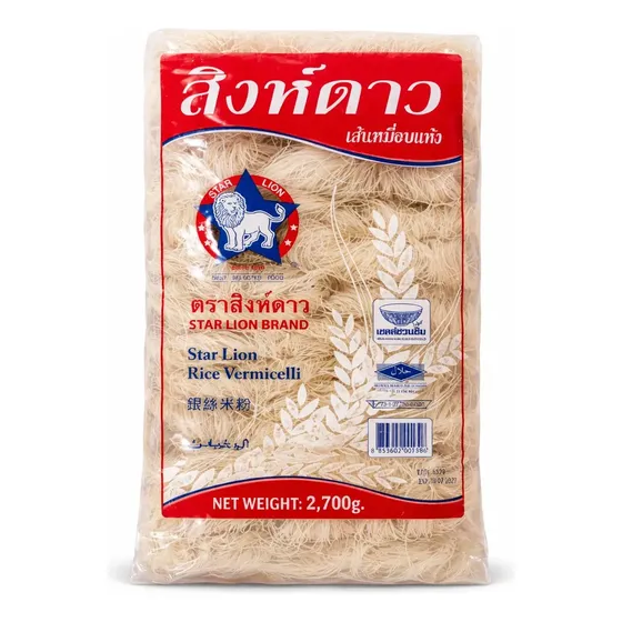Fideos De Arroz Vermicelli Star Lion X 2,7 Kg Sin Tacc