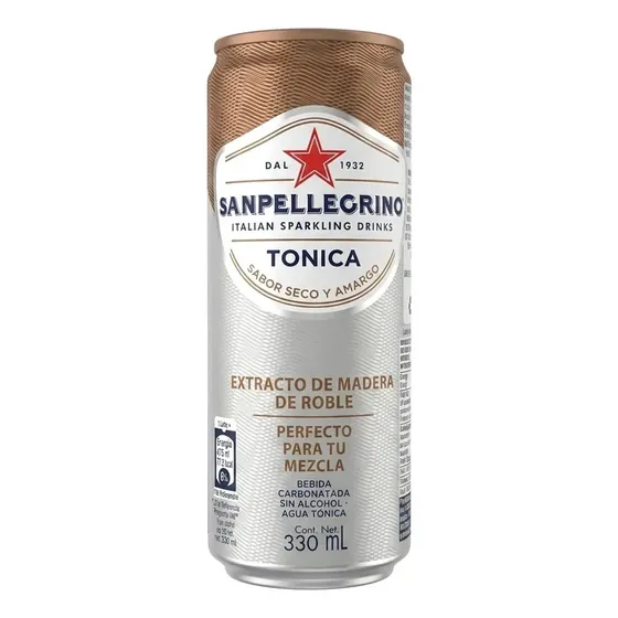 Lata Agua Tónica Premium Sanpellegrino 330 Ml Italiana