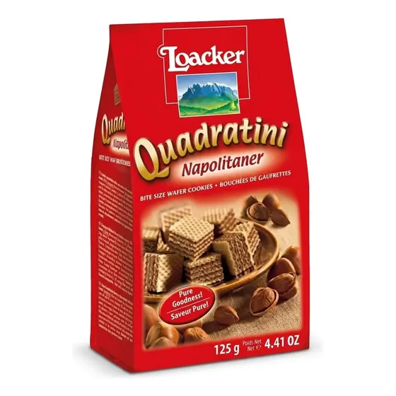 Galletitas Italianas Loacker Quadratini Napolitaner-125grs
