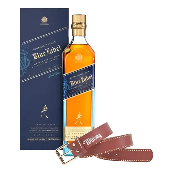 Whisky Johnnie Walker Blue Label + Cinturon Regalo Edic. Exc