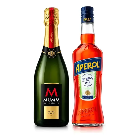 Combo Champagne Mumm Extra Brut + Aperol Aperitivo 750ml