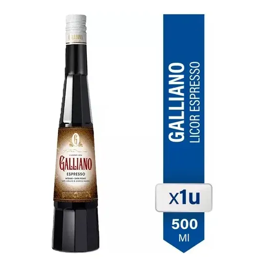 Licor Galliano Espresso Intense Dark Roast Botella 500ml