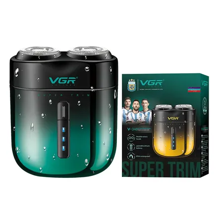 Afeitadora Eléctrica Hombre VGR V-348 Mini Doble Cabezal Shaver