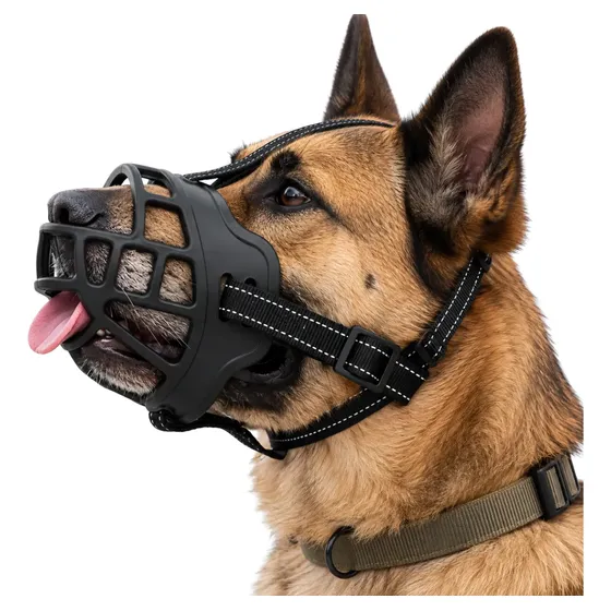 Bozal Para Perros Canasta Goma Regulable Cómodo Resistente