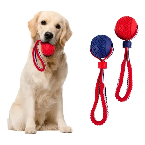 Juguete Para Perros Mordillo Pelota Dental Resistente
