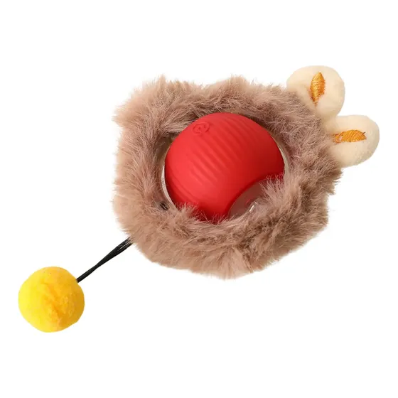 Juguete Para Gato Pelota Interactiva Con Cuerda