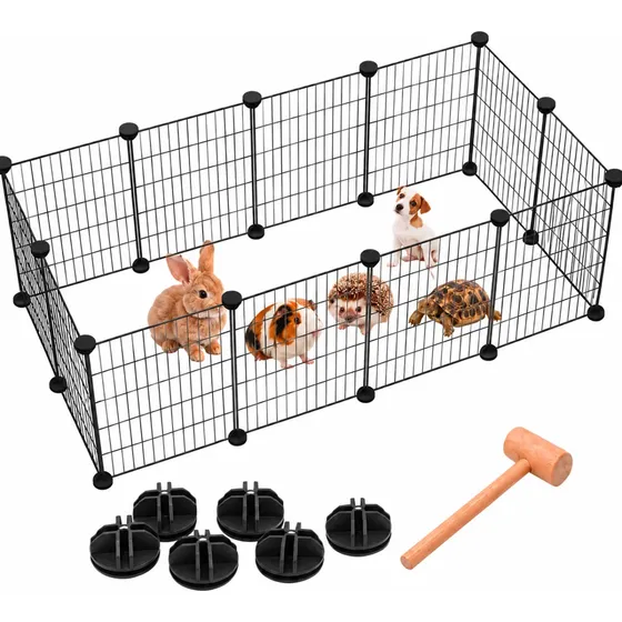 Corral Jaula Perro Plegable Cobayo Conejo Portatil Paneles