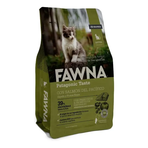 Alimento Para Gatitos Fawna Kitten 3 Kg Salmón Ultra Premium