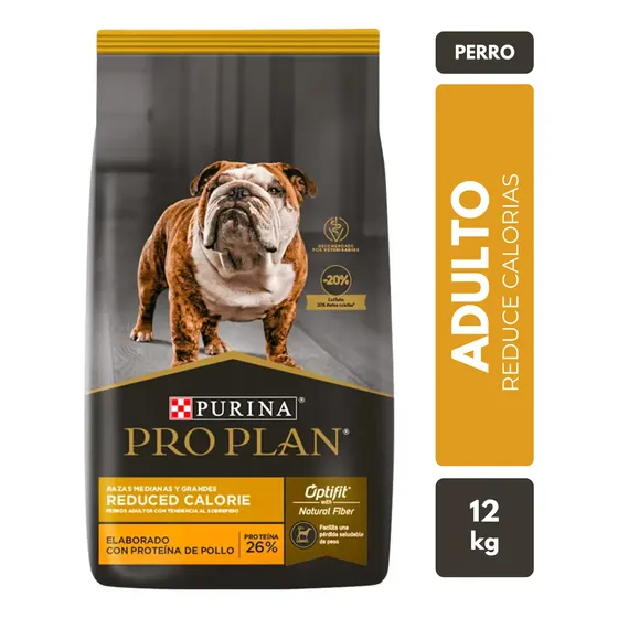 Pro Plan Perro Mediano/grande Reduce Calorie  X 12 Kg - Teos