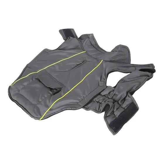 Abrigo Chaleco Perros Rascals Interior Polar Talle M Color Gris