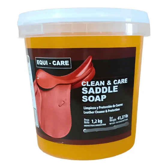 Jabón Sólido Para Limpieza Cueros Y Montura Equi Care 1,2kg