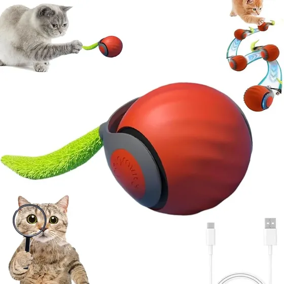 Ecargable Movimiento Perros Pelota Interactiva Para Gatos
