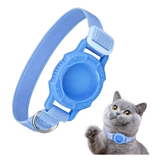 Collar Para Gatos Elastizado Anti Ahorque Con Porta Airtag