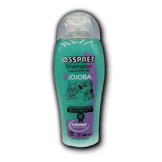 Shampoo Osspret Perros Gatos Aceite Jojoba 250 ml Fragancia Frutal