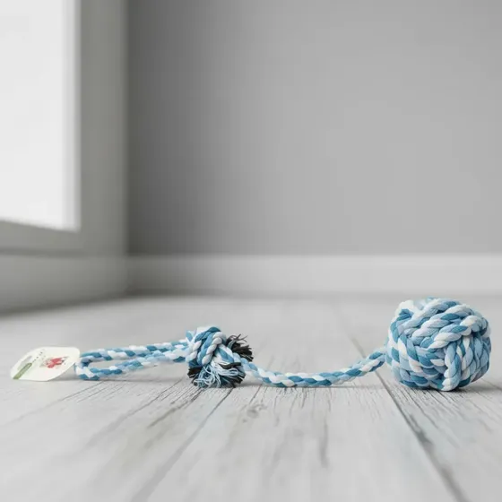 Juguete Para Perros Pelota Con Soga Y Nudo Para Tironear
