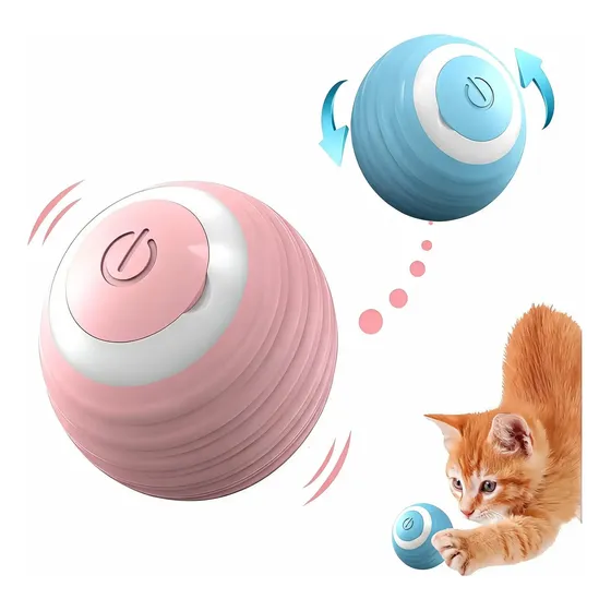 Juguete Interactivo Movimiento Gatos Perros Recargable Usb
