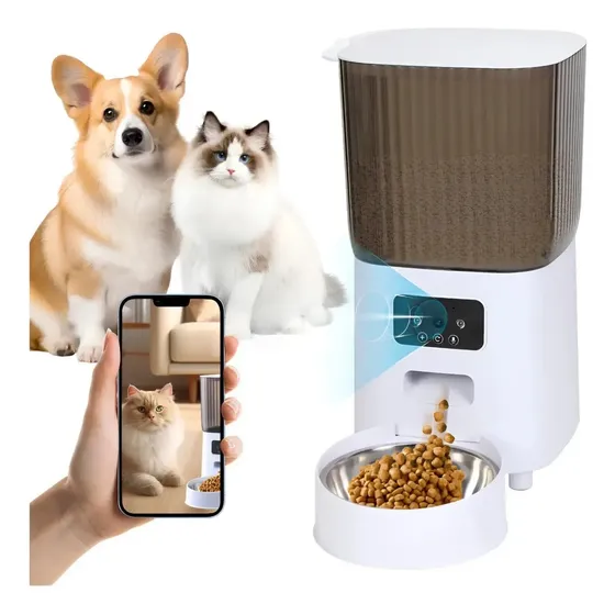 Comedero Automatico Gatos Dispenser Comida 5 Lts App