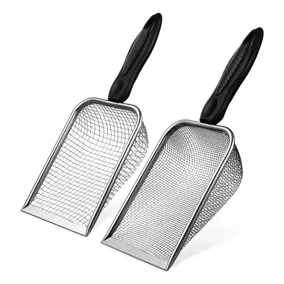 Palas Sanitarias Para Gato Acero Inoxidable X2