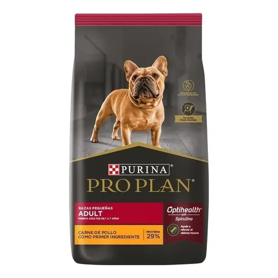 Alimento Pro Plan OptiHealth para perro adulto de raza pequeña sabor pollo en bolsa de 1 kg