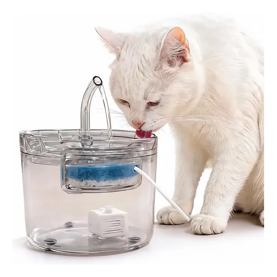 Dispenser De Agua Mascotas Con Bomba Agua Limpia Filtro Gato