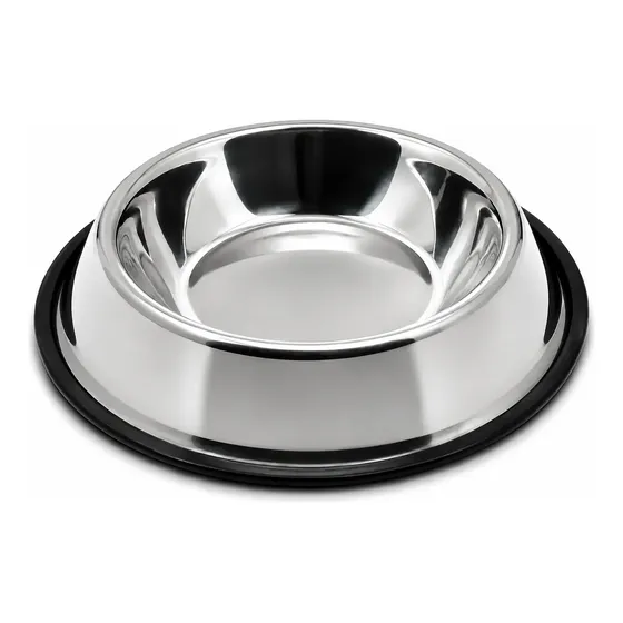Comedero Bebedero Perro Acero Inoxidable Antivuelco 26 Cm