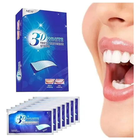 Tiras Blanqueadoras Dentales 3d White X14 Unidades