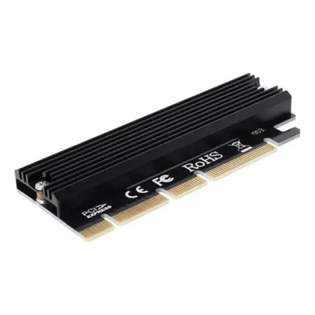 Placa Adaptador Pci Express X16 A M.2 M Key Nvme O Ahci Ssd