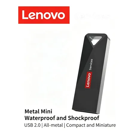 Pendrive Lenovo Metálico Usb 2.0 Resistente 128gb