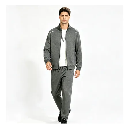 Conjunto Deportivo Campera Pantalón Hombre Gris L