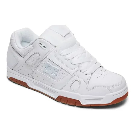 Zapatilla Dc Shoes Hombre Stag (wg5) Ancho Blanco Liso 9 Us