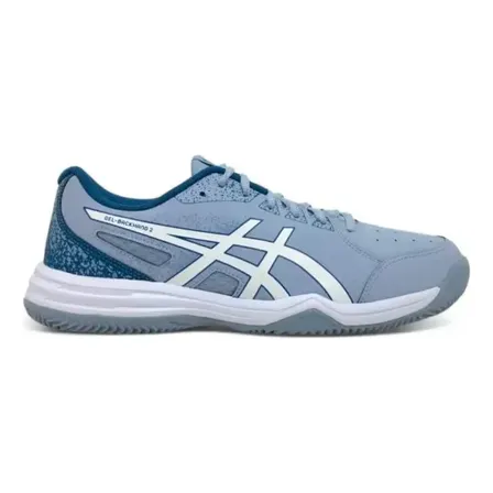 Zapatillas Tenis Voley Asics Gel Backhand 2 - Gamati Grey Blue White 43 Ar